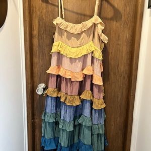 Vici Collection Ruffled Colored Dress